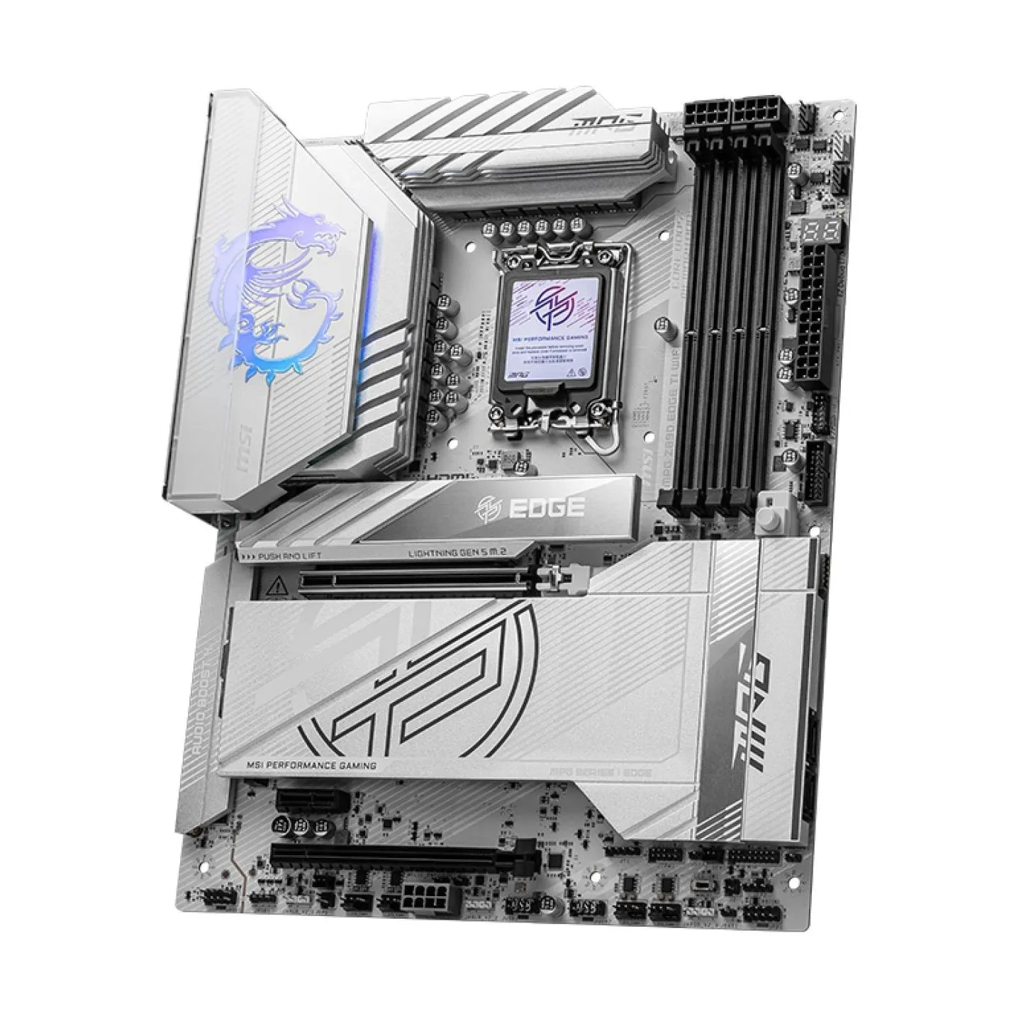 MSI MPG Z890 EDGE TI WIFI | Processor family Intel | Processor socket LGA1851 | Supported hard disk drive interfaces SATA, M.2 |