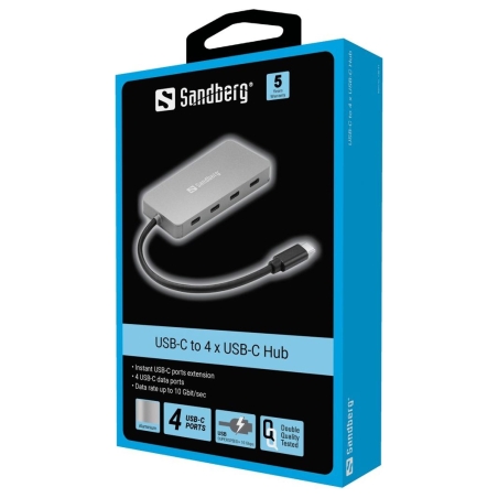 Sandberg 136-41 USB-C to 4 x USB-C Hub