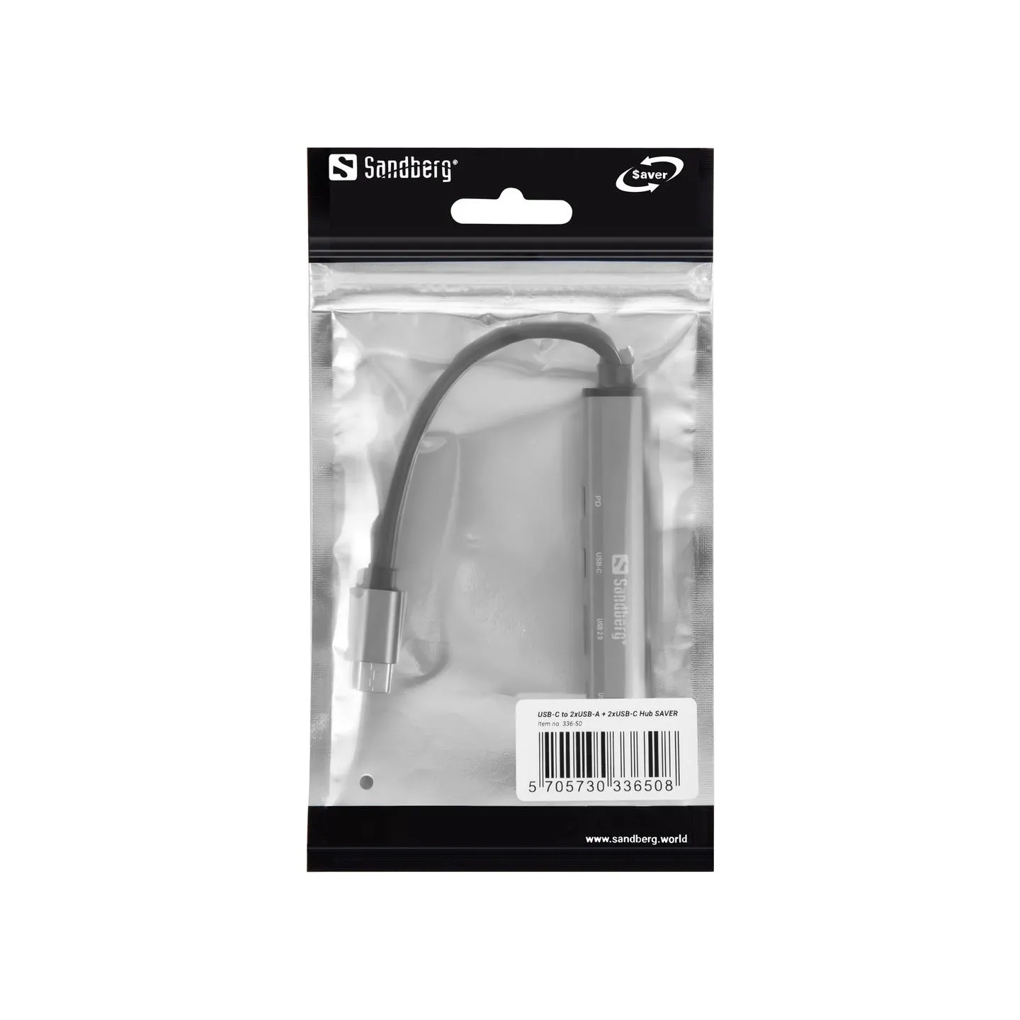 Sandberg 336-50 USB-C to 3xUSB-A+2xUSB-C Saver