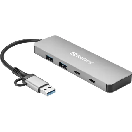Sandberg 136-64 USB-C/A to 2xUSB-A+2xUSB-C Hub