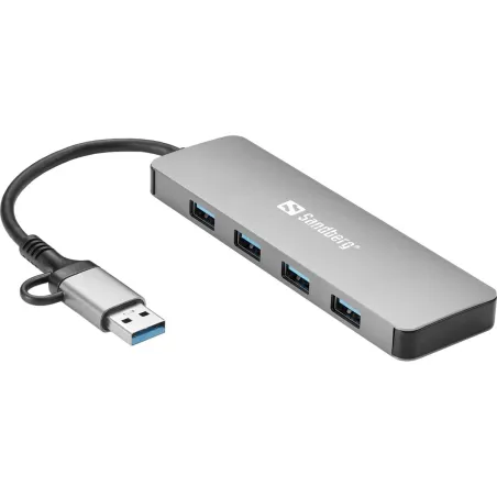 Sandberg 136-63 USB-C/A to 4xUSB 3.0 Hub