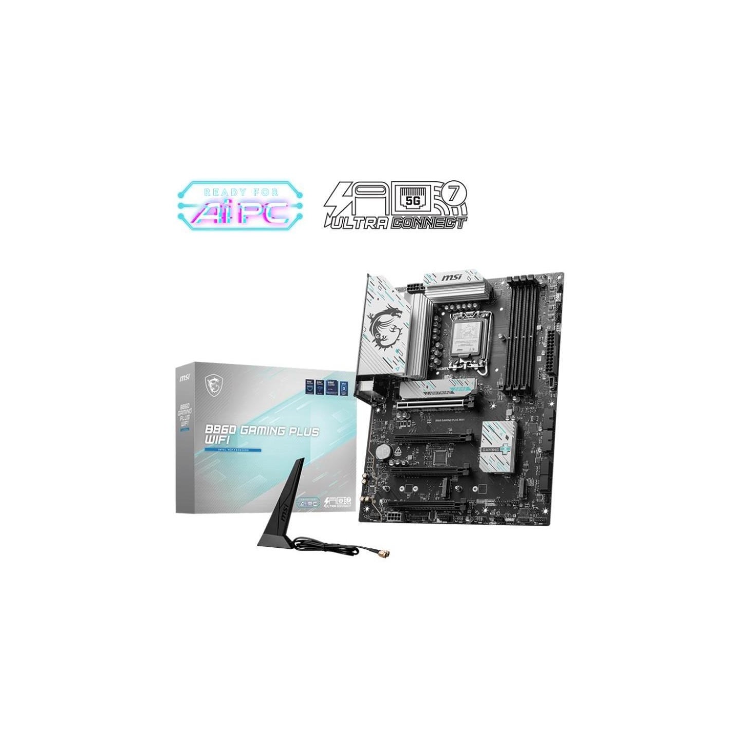 MSI B860 GAMING PLUS WIFI | Processor family Intel | Processor socket LGA1851 | DDR5 | Supported hard disk drive interfaces SATA