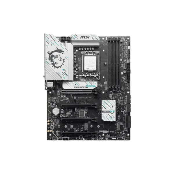 MSI B860 GAMING PLUS WIFI | Processor family Intel | Processor socket LGA1851 | DDR5 | Supported hard disk drive interfaces SATA
