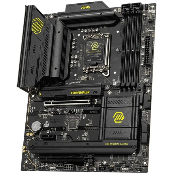 MSI MAG B860 TOMAHAWK WIFI | Processor family Intel | Processor socket LGA1851 | DDR5 | Supported hard disk drive interfaces SAT