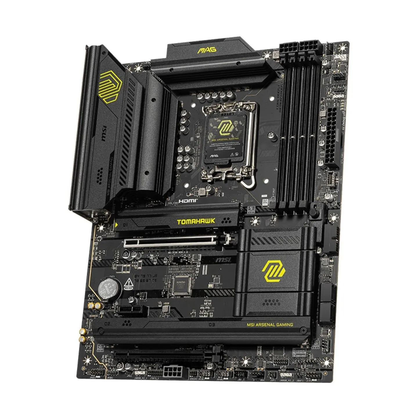 MSI MAG B860 TOMAHAWK WIFI | Processor family Intel | Processor socket LGA1851 | DDR5 | Supported hard disk drive interfaces SAT