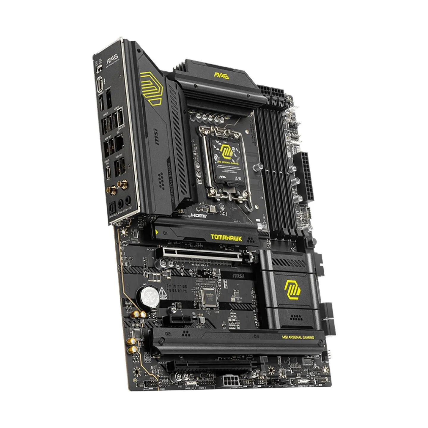 MSI MAG B860 TOMAHAWK WIFI | Processor family Intel | Processor socket LGA1851 | DDR5 | Supported hard disk drive interfaces SAT