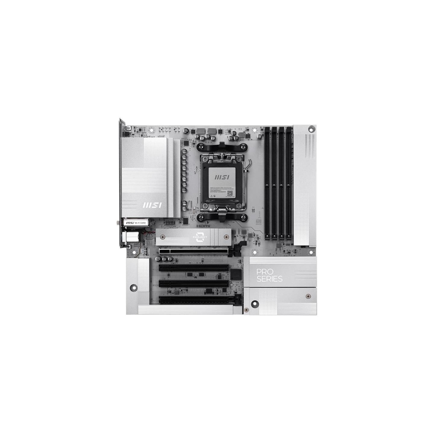 MSI PRO B850M-A WIFI PZ | Processor family AMD | Processor socket AM5 | DDR5 | Supported hard disk drive interfaces SATA, M.2 | 