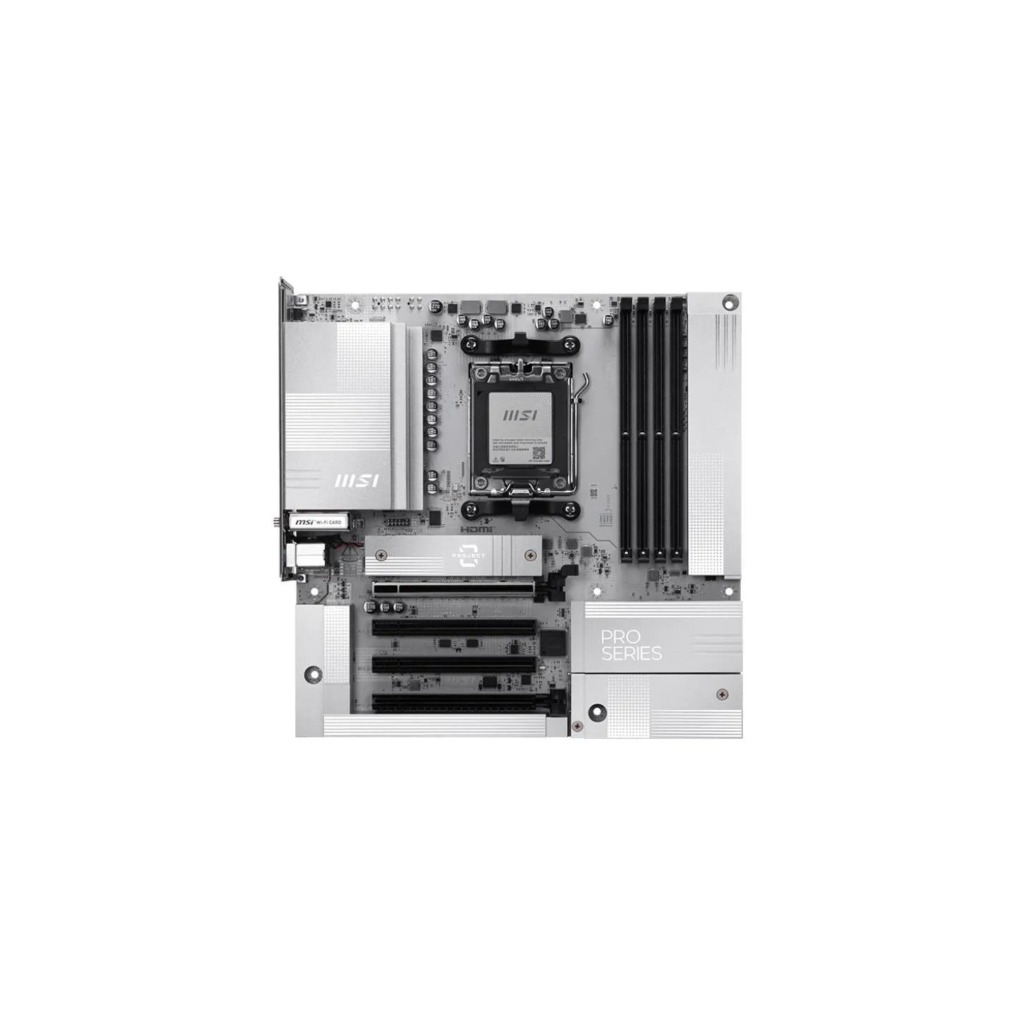 MSI PRO B850M-A WIFI PZ | Processor family AMD | Processor socket AM5 | DDR5 | Supported hard disk drive interfaces SATA, M.2 | 