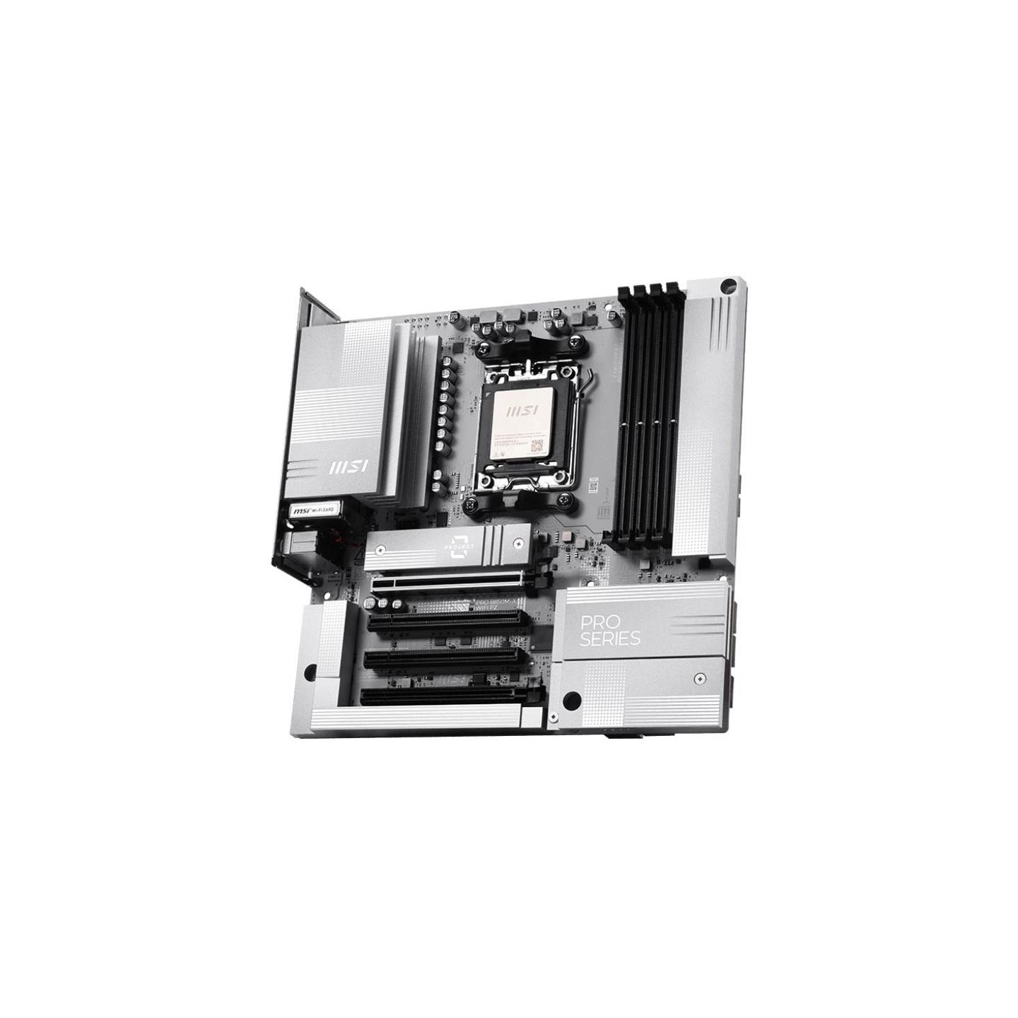 MSI PRO B850M-A WIFI PZ | Processor family AMD | Processor socket AM5 | DDR5 | Supported hard disk drive interfaces SATA, M.2 | 