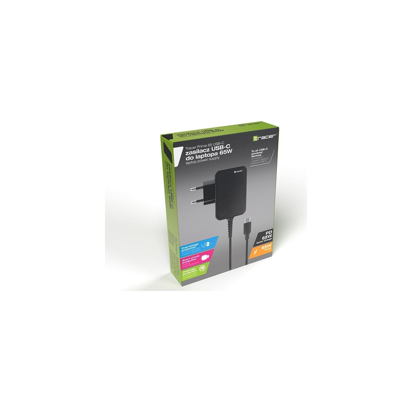 Tracer 47201 Prime 65W USB-C Notebook charger