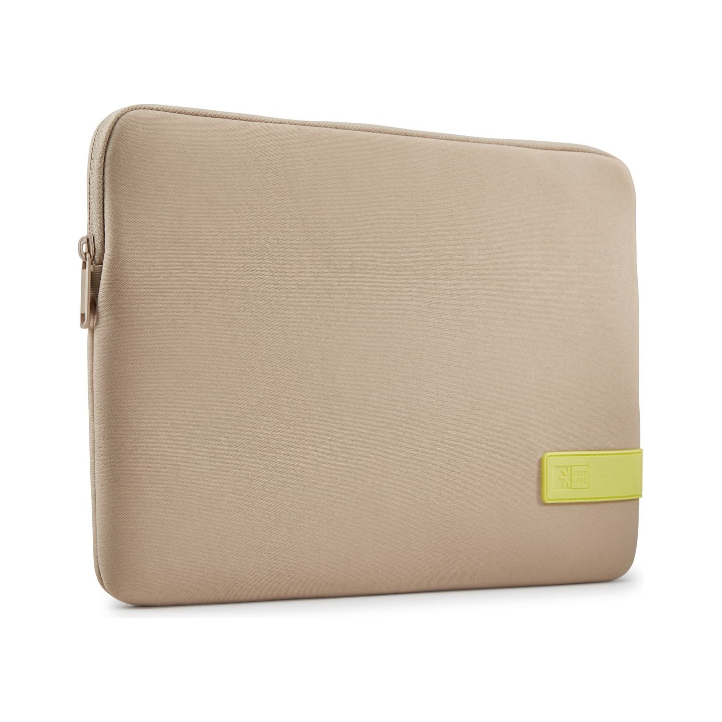 Case Logic 4689 Reflect Laptop Sleeve 13.3 REFPC-113 Plaza Taupe/Sun-Lime