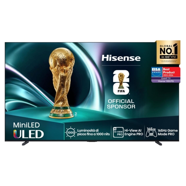Hisense TV Set|HISENSE|100 "|4K Ultra HD|3840 x 2160 pixels|Flat|16:9|ULED|100U7Q