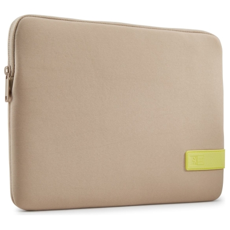 Case Logic 4694 Reflect Laptop Sleeve 14 REFPC-114 Plaza Taupe/Sun-Lime