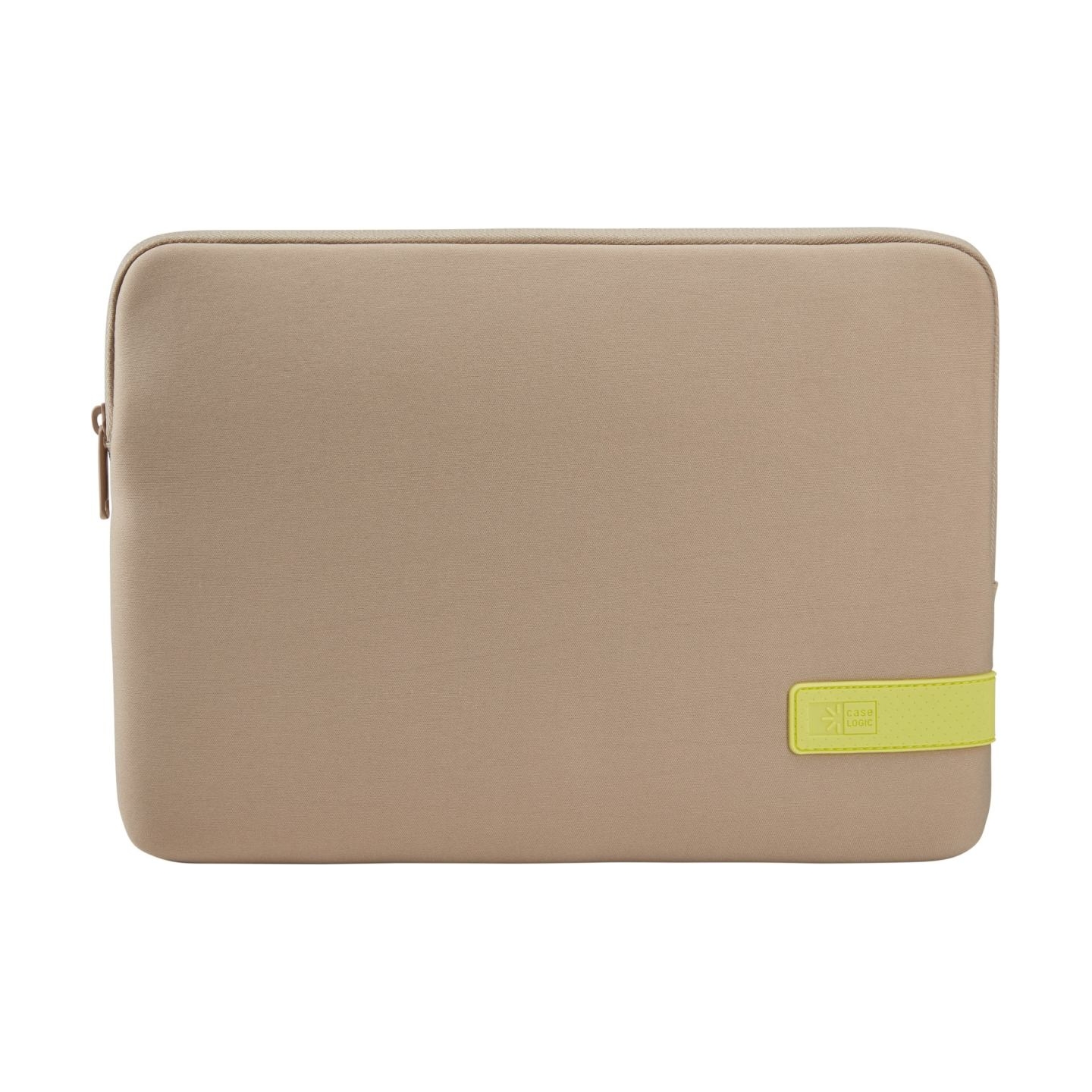 Case Logic 4694 Reflect Laptop Sleeve 14 REFPC-114 Plaza Taupe/Sun-Lime