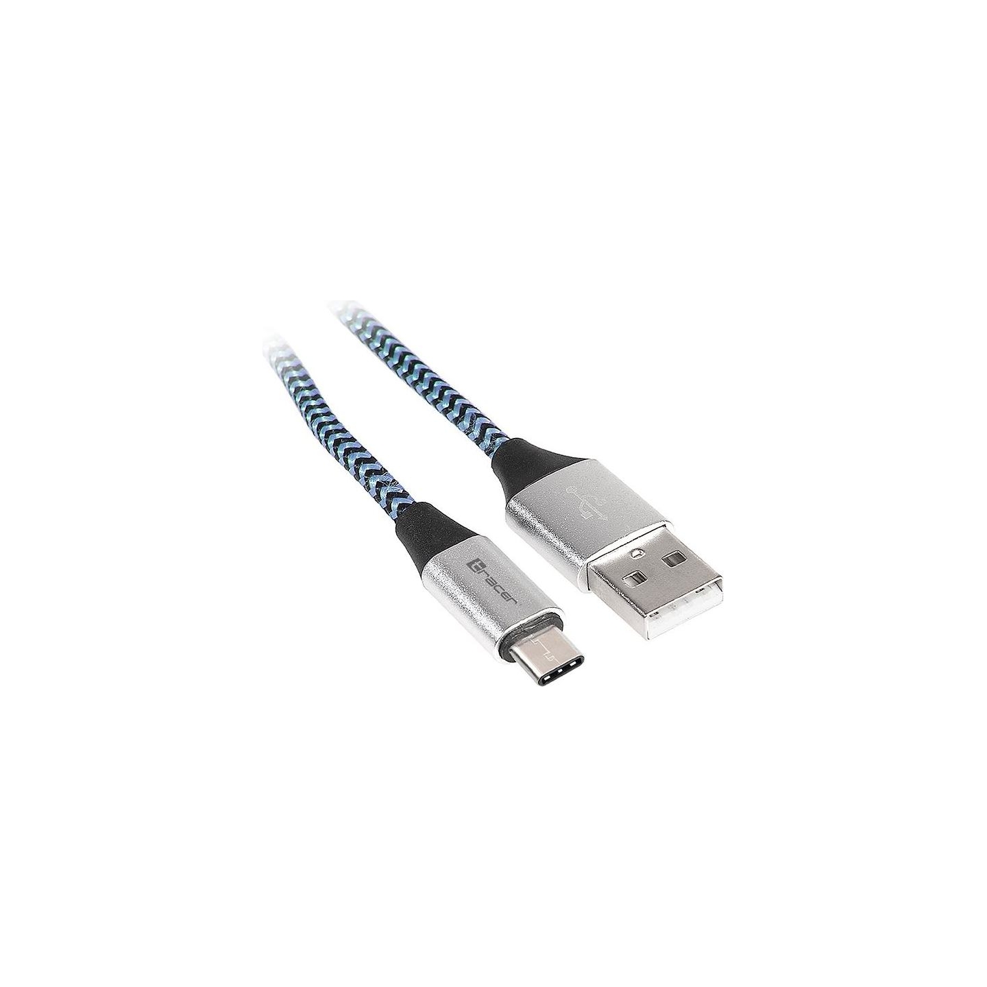 Tracer 46266 USB 2.0 Type C A Male 1m Black Blue