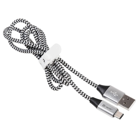Tracer 46265 USB 2.0 Type C A Male 1m Black Silver