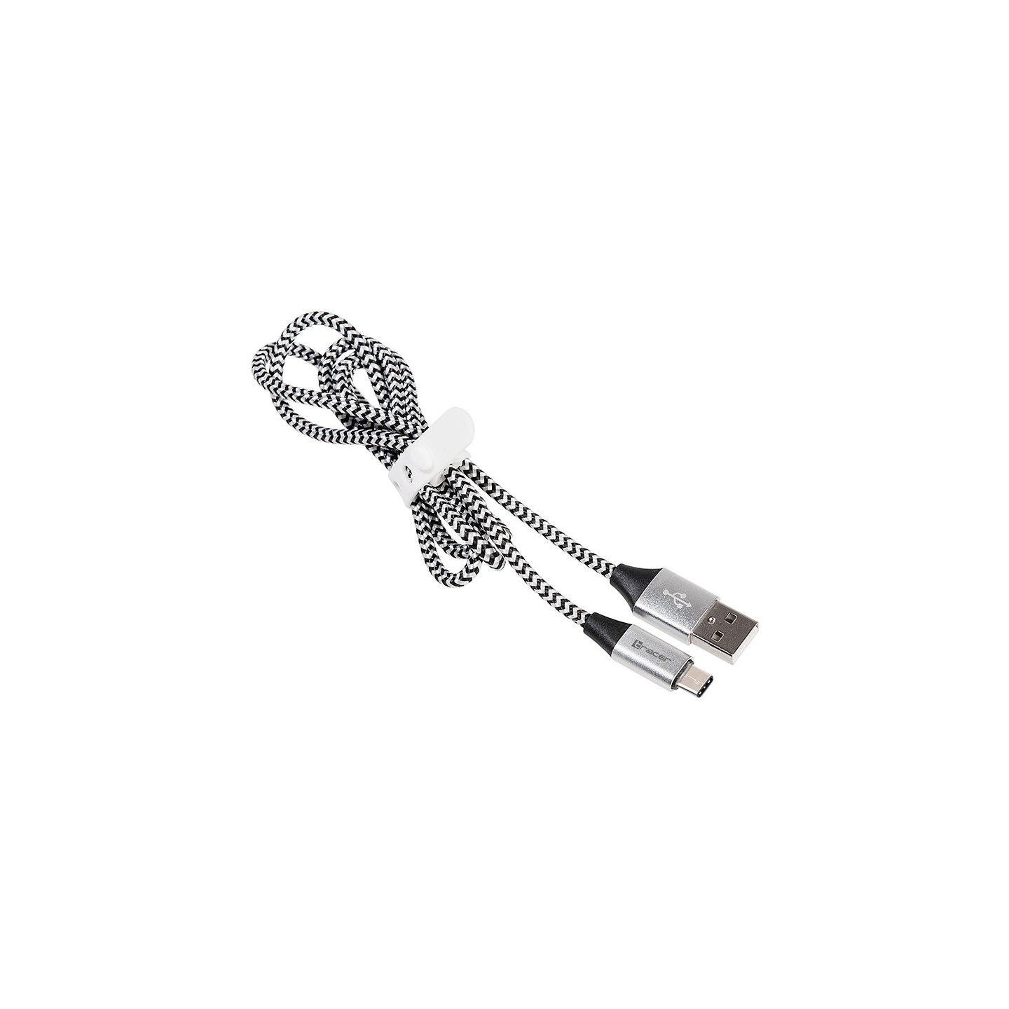 Tracer 46265 USB 2.0 Type C A Male 1m Black Silver