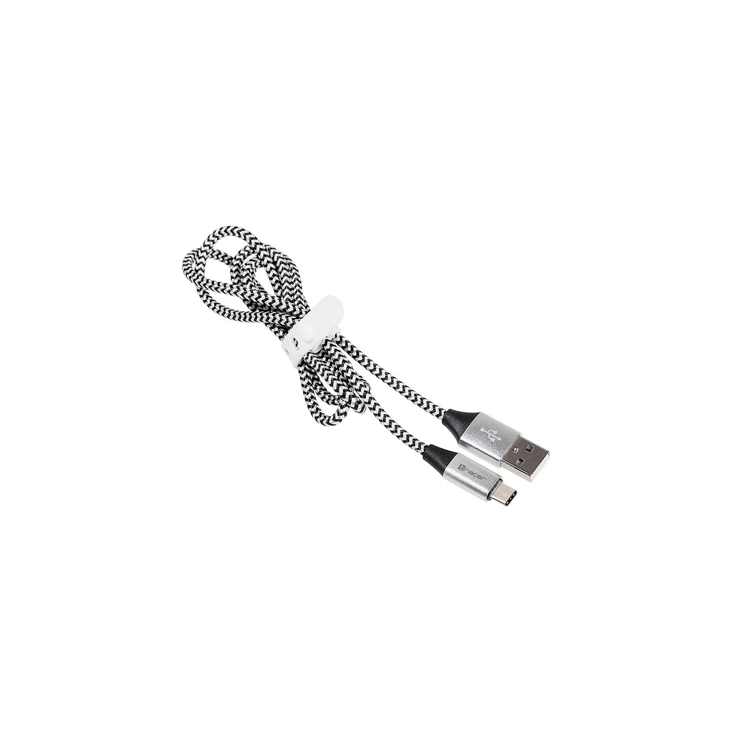 Tracer 46265 USB 2.0 Type C A Male 1m Black Silver