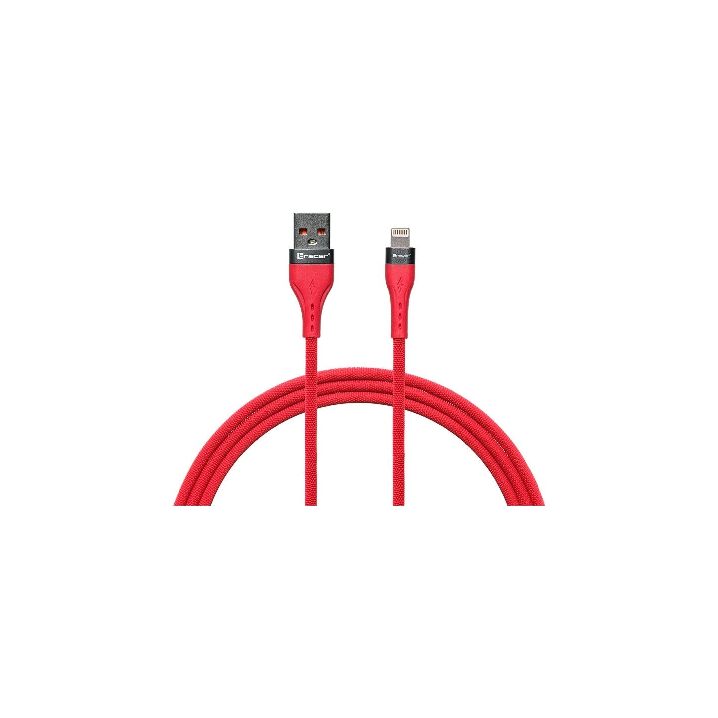 Tracer 47492 USB A - Lightning M/M 1m  Cable Red