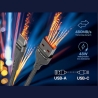 Tracer 47487 USB A - Type C M/M 1m  Cable Grey