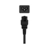 Hama 00200736 Mains Cable, Plug with Earth Contact 3-Pin 2.5m