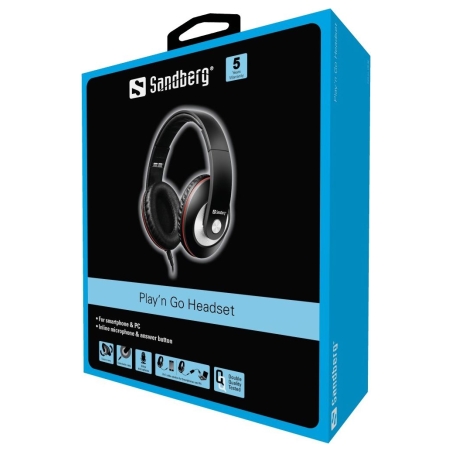 Sandberg 125-86 Playn Go Headset Black