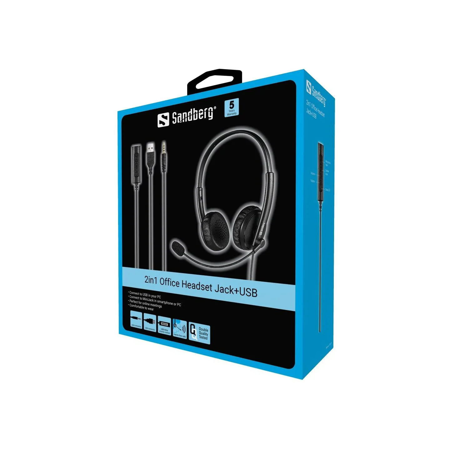 Sandberg 126-21 2in1 Office Headset Jack+USB
