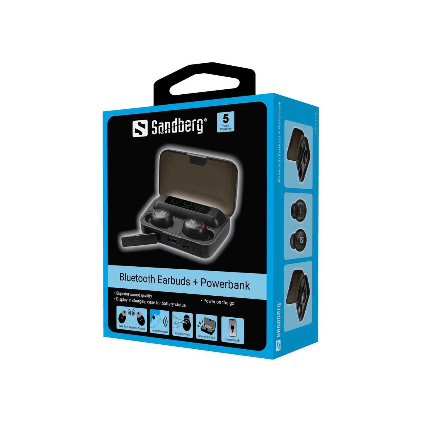 Sandberg 126-38 Bluetooth Earbuds + Powerbank