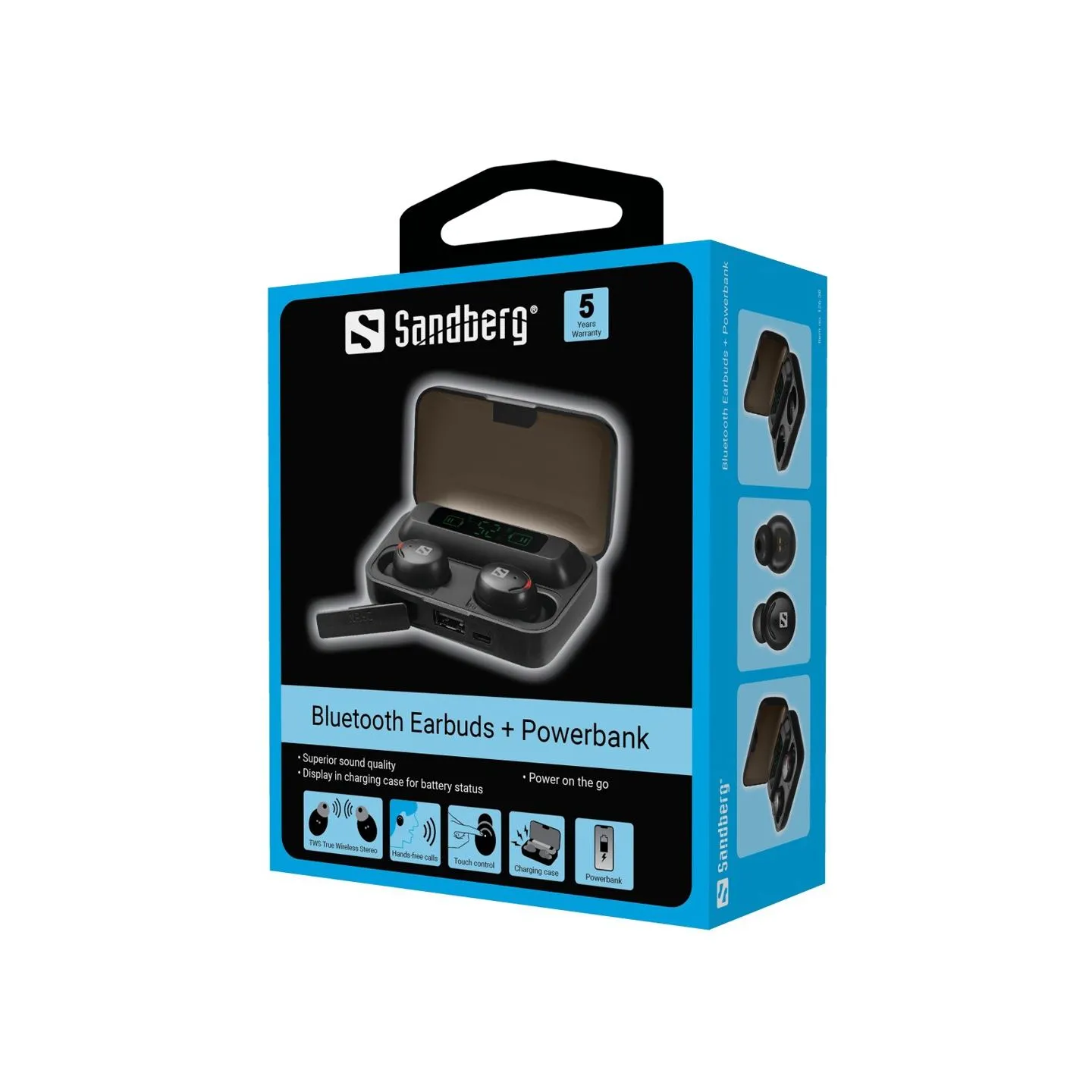 Sandberg 126-38 Bluetooth Earbuds + Powerbank