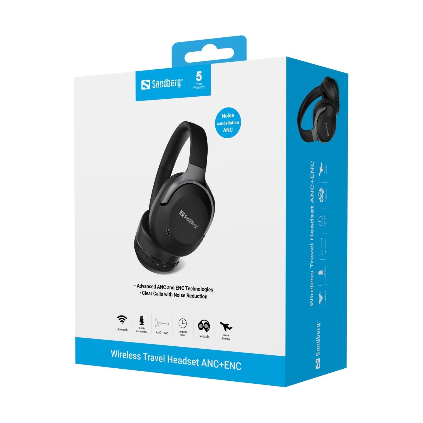 Sandberg 126-53 Wireless Travel Headset ANC