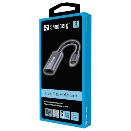 Sandberg 136-12 USB-C to HDMI Link 4K/60 Hz
