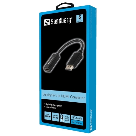 Sandberg 508-28 Adapter DisplayPort>HDMI