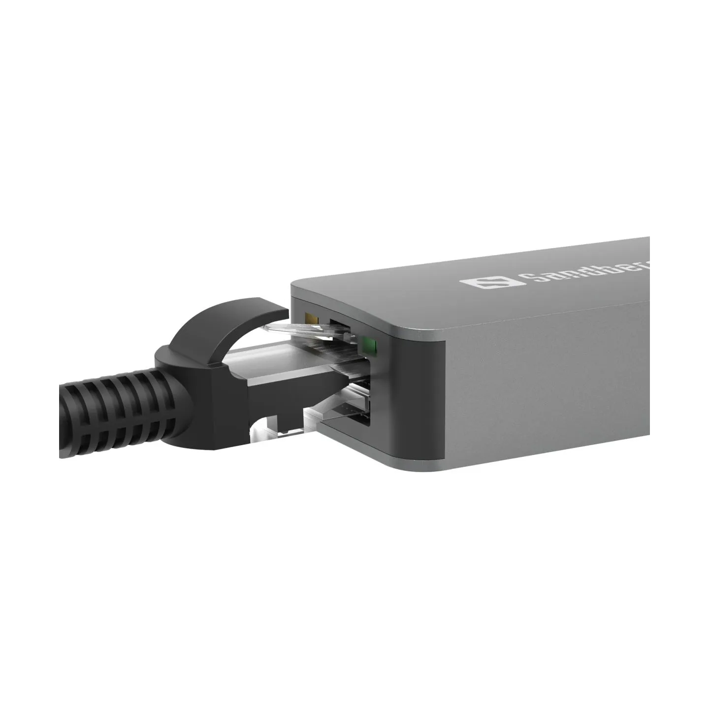 Sandberg 136-68 USB-C/A 2.5 GbE RJ45 Adapter, 2.5 Gigabit Ethernet on USB-C
