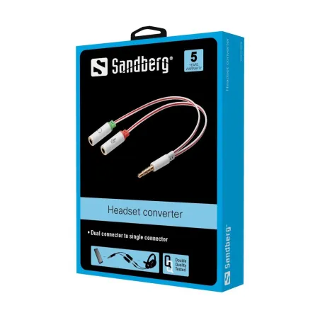 Sandberg 508-59 Headset Converter Dual->Single