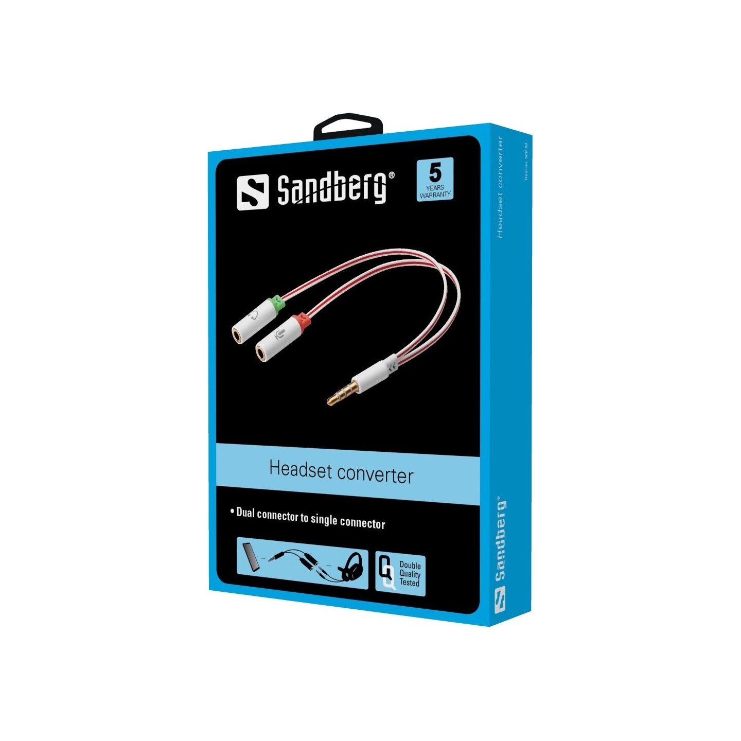 Sandberg 508-59 Headset Converter Dual->Single