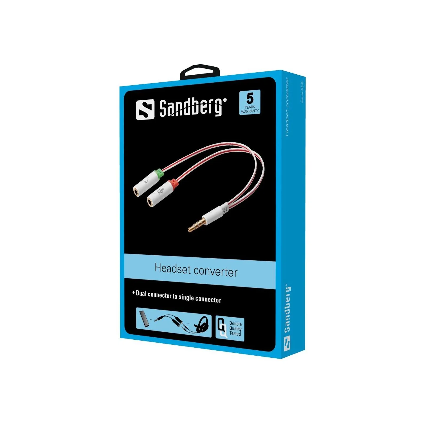 Sandberg 508-59 Headset Converter Dual->Single
