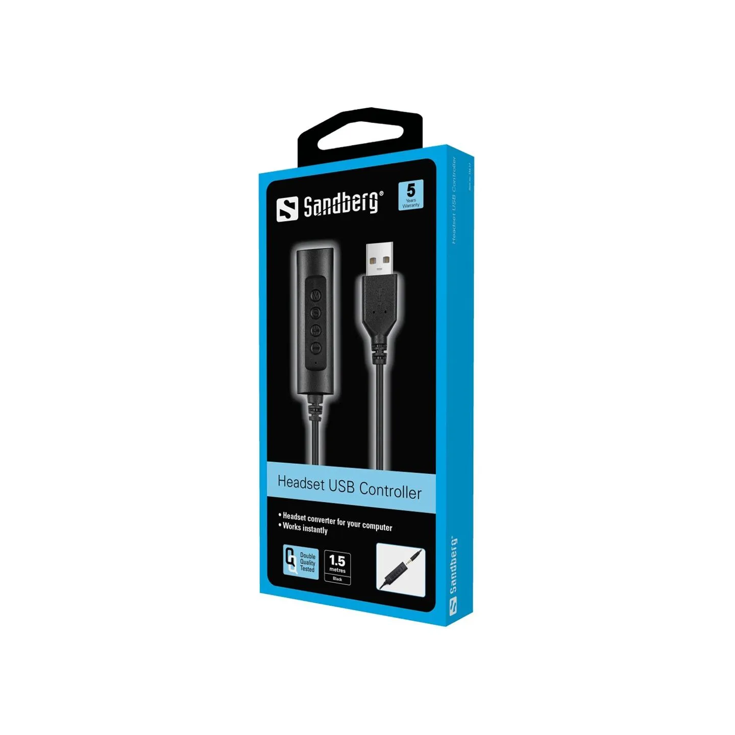 Sandberg 134-17 Headset USB Controller 1.5m