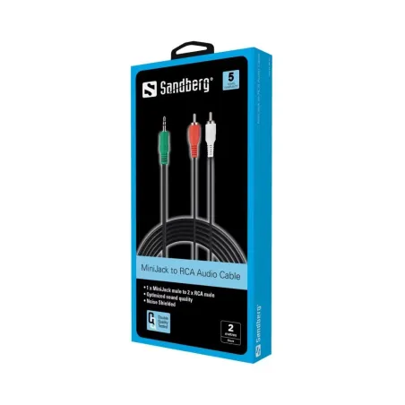 Sandberg 500-97 MiniJack-M->2xRCA-M 2m