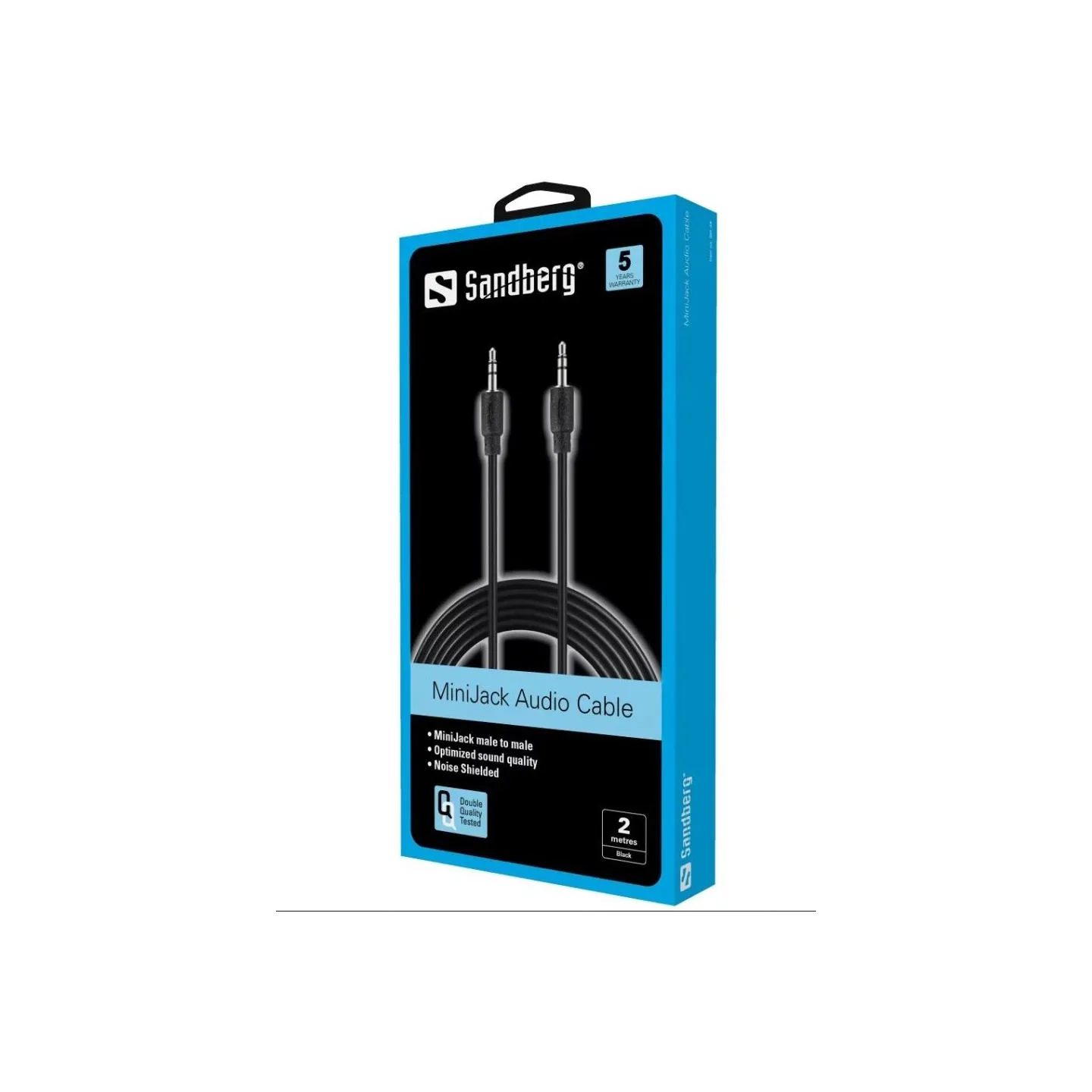 Sandberg 501-24 MiniJack Cable M-M 2m