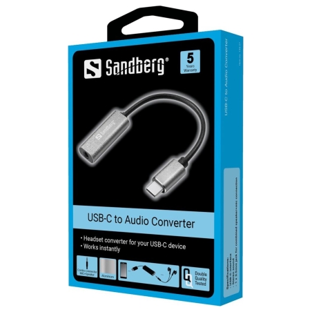 Sandberg 136-27 USB-C Audio Adapter
