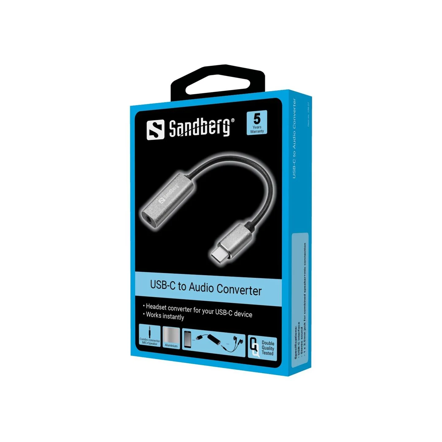 Sandberg 136-27 USB-C Audio Adapter