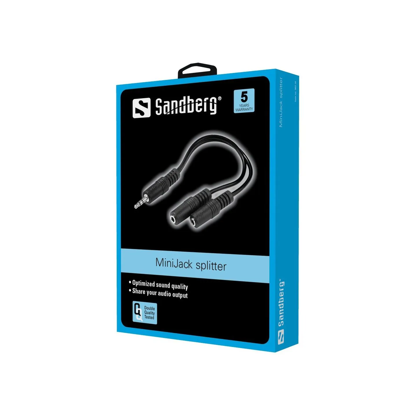 Sandberg 502-16 3.5mm MiniJack Splitter 1 to 2