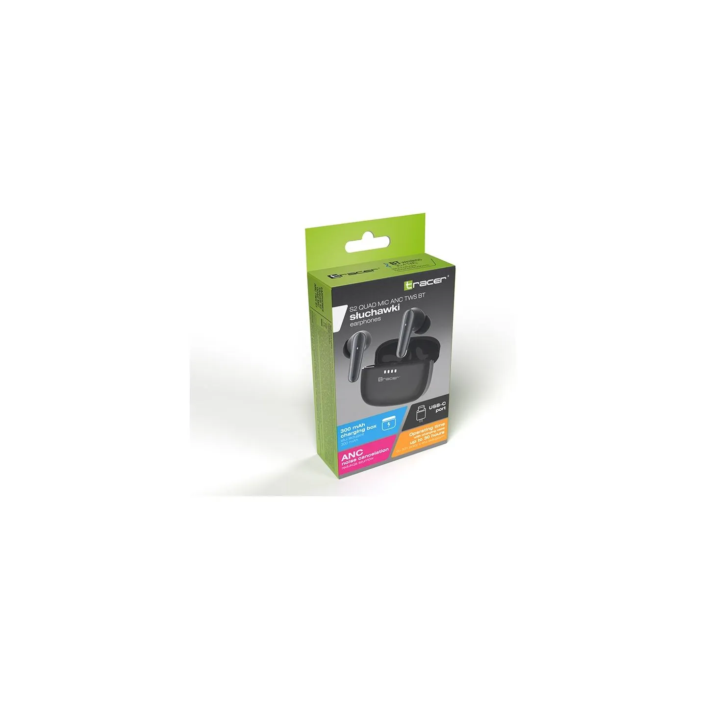 Tracer 47733 S2 Quad Mic ANC TWS BT Headphones