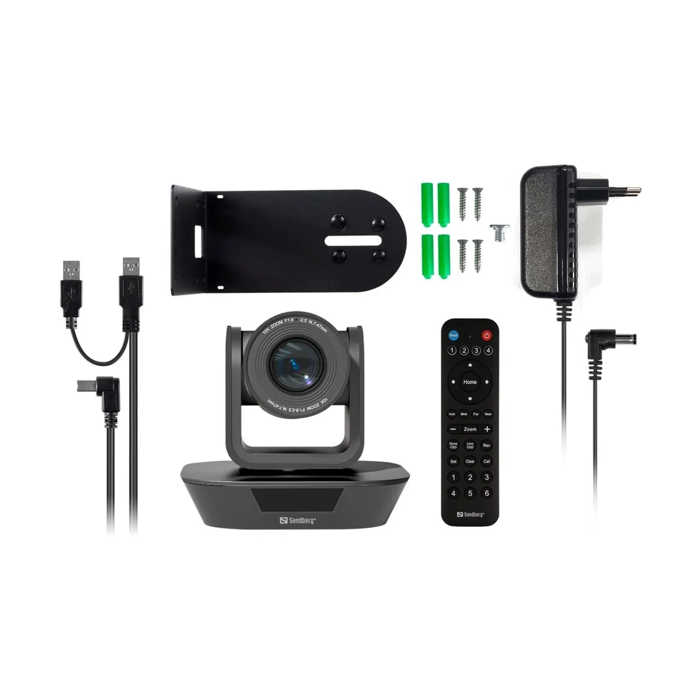 Sandberg 134-30 ConfCam PTZ x10 Remote 1080P