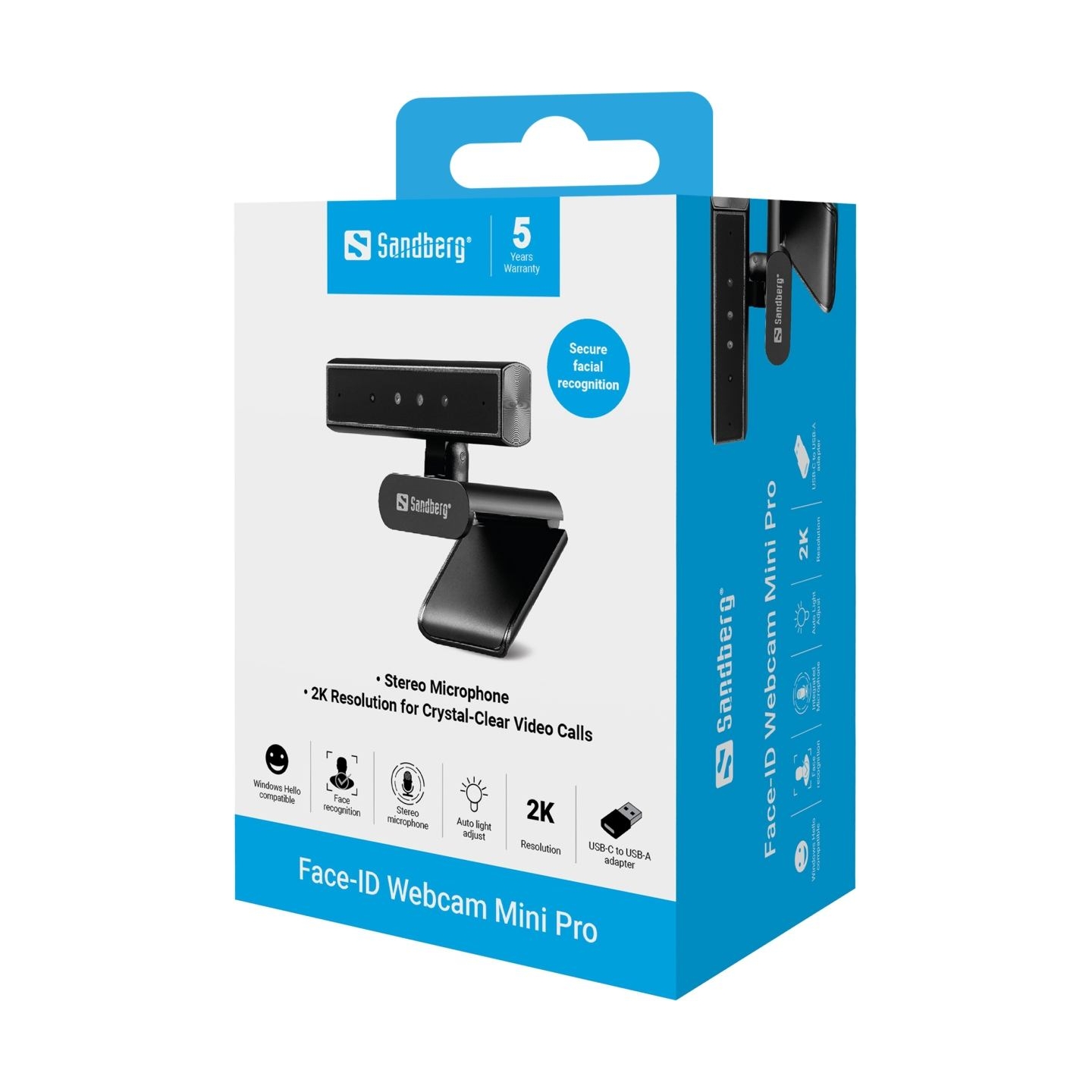Sandberg 134-44 Face-ID Webcam Mini Pro