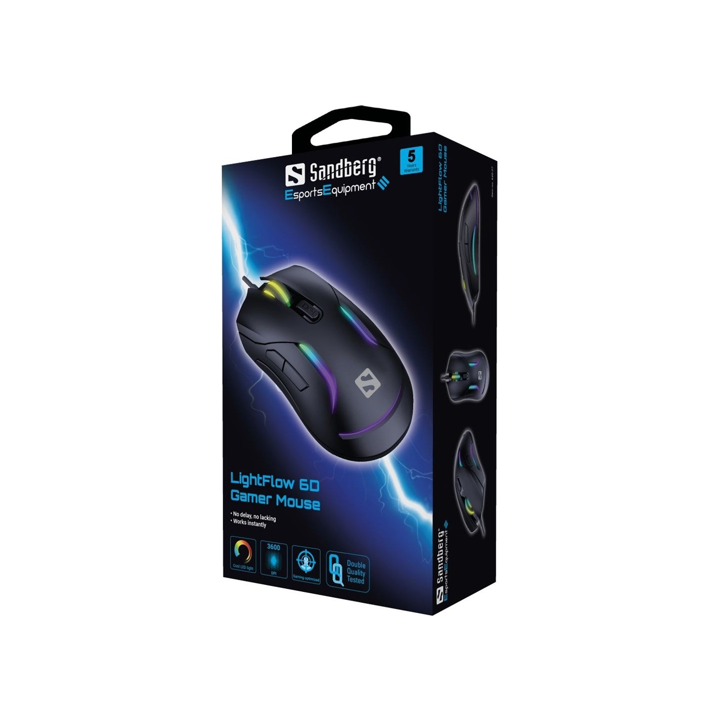 Sandberg 640-27 LightFlow 6D Gamer Mouse