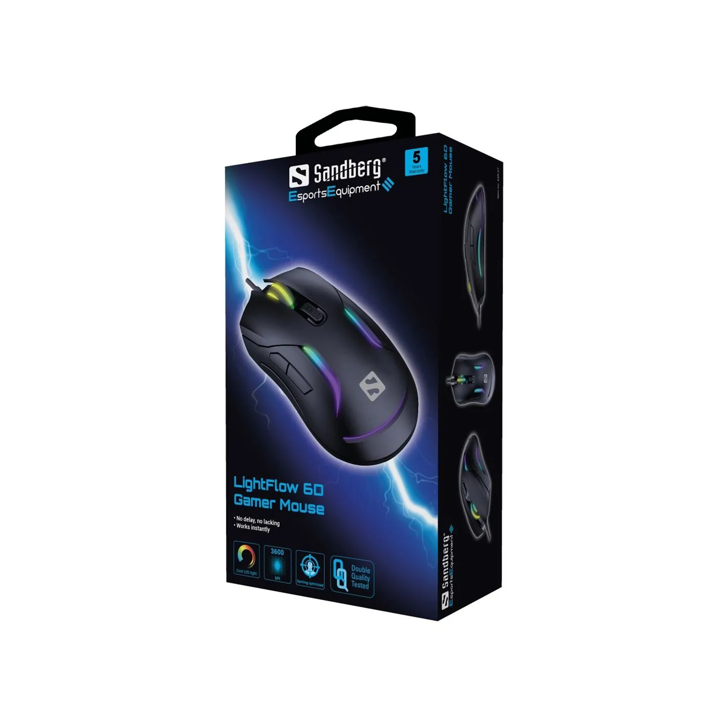 Sandberg 640-27 LightFlow 6D Gamer Mouse