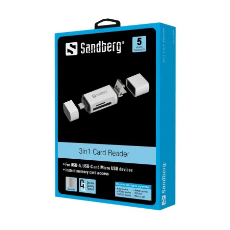 Sandberg 136-28 3 in 1 Card Reader