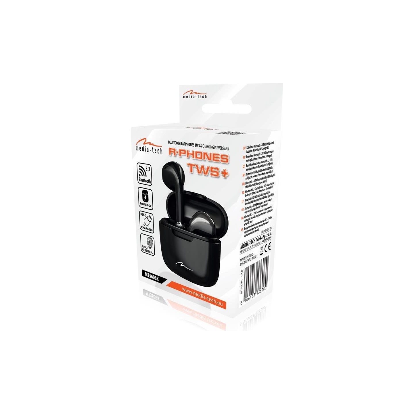 Media-Tech MT3608K R-Phones TWS+ black