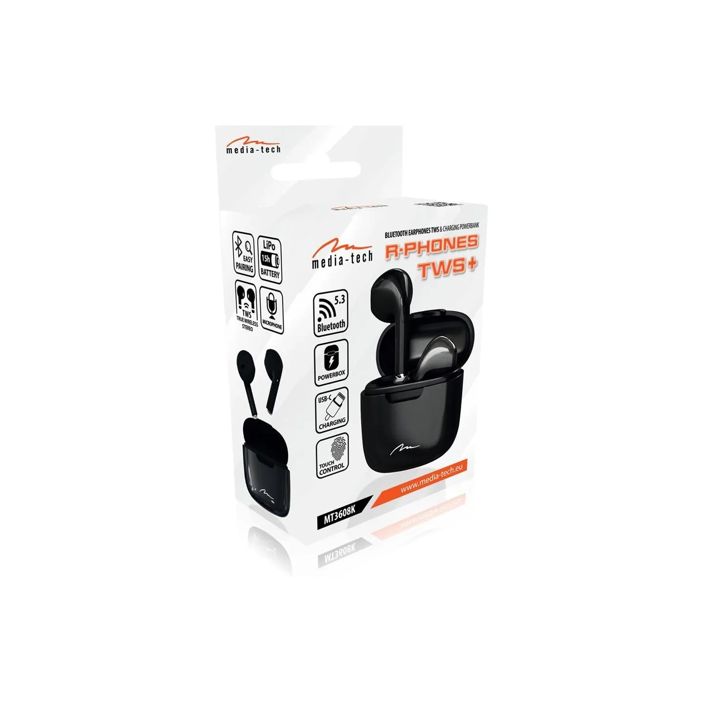 Media-Tech MT3608K R-Phones TWS+ black